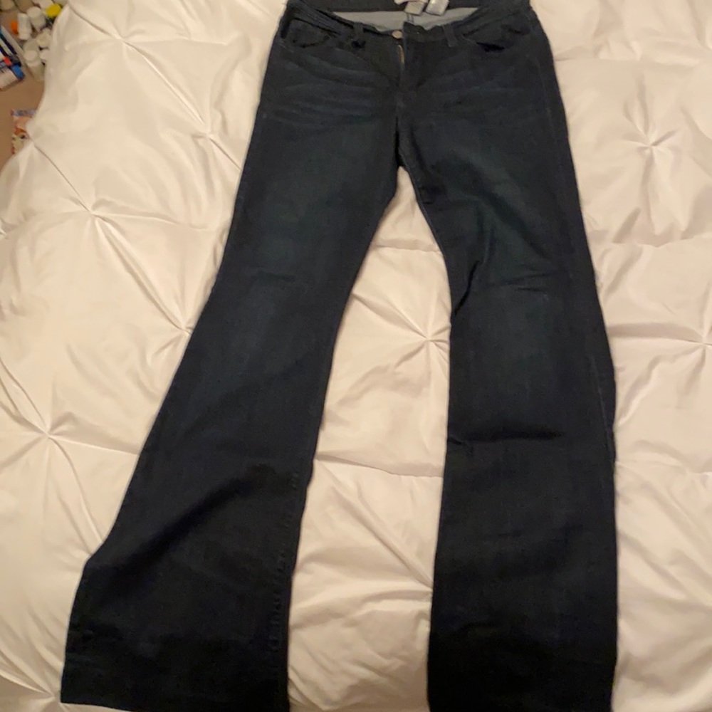 Flare Cut dark wash jeans